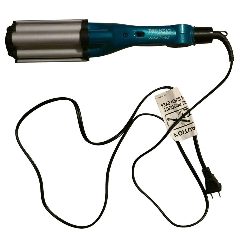 Bed Head Deep Hair Waver Styling Tool Turquoise Barely Used Excellent Condition